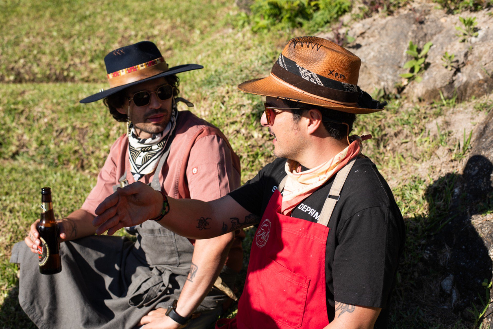 Luis Morales y Peter Meng, cocineros participantes de Fuego y Lago