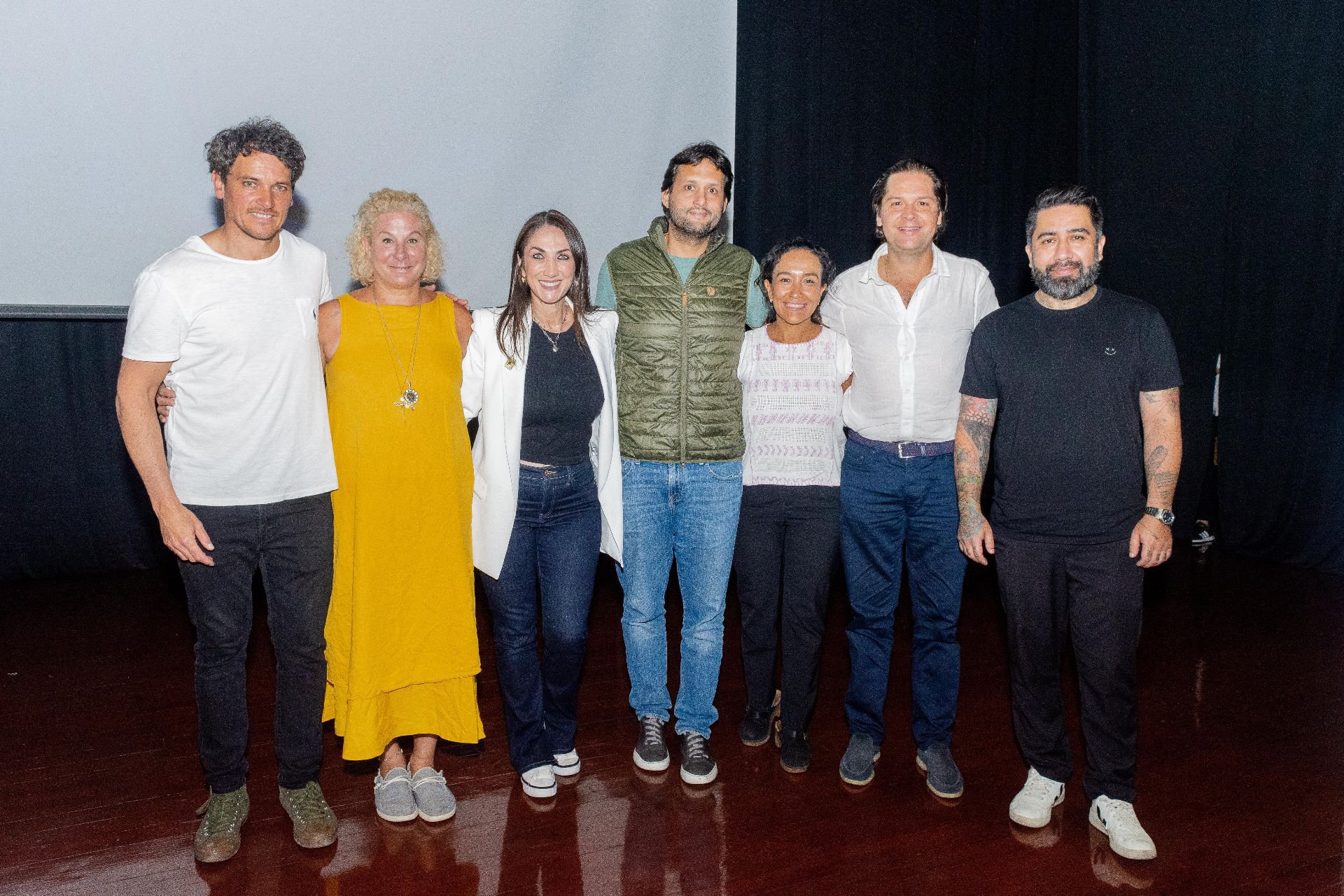 Rodolfo Guzmán, Ana Ros, Mirciny Moliviatis, Jaime Pesaque, Fabiola Pereira, Roberto de La Fuente y Diego Telles, chefs en Gastro Cultura y la cena Noche de las Estrellas.