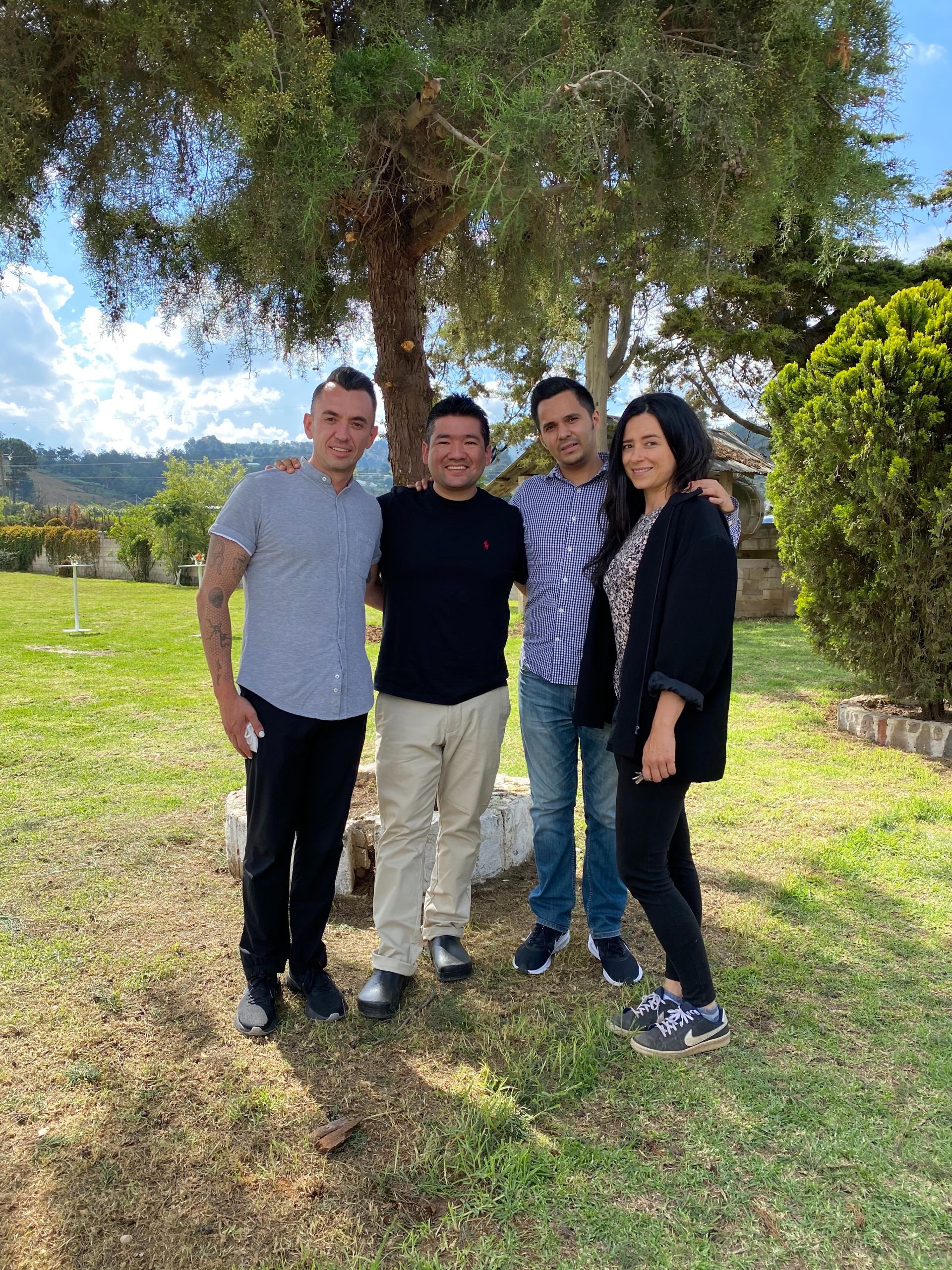 Edgar Núñez, Sergio Díaz, Alan Peña y Lucía Barrios