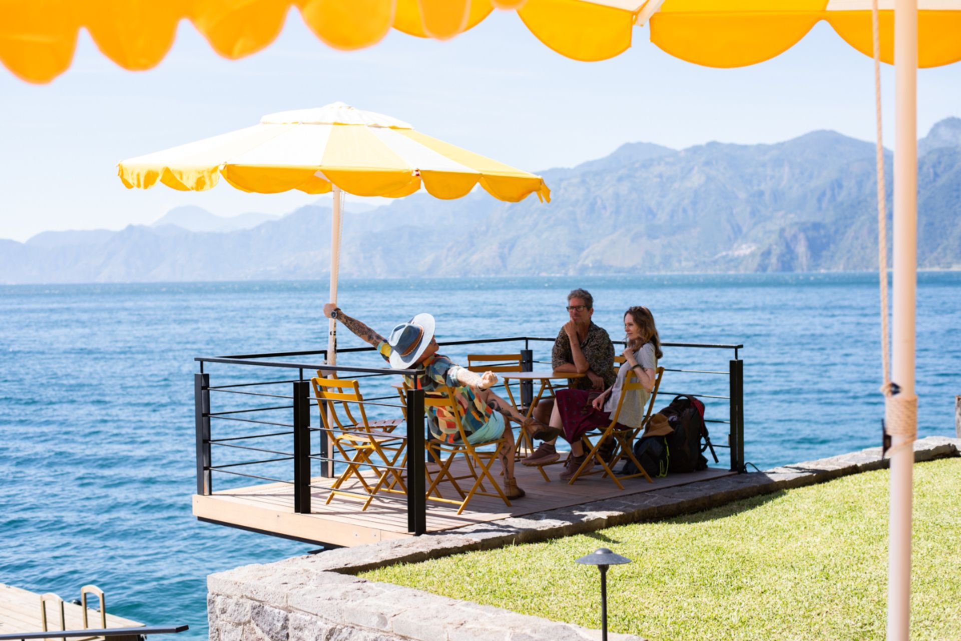 Kinnik en el Lago de Atitlán en Santa Catarina Palopó, Sololá, Guatemala