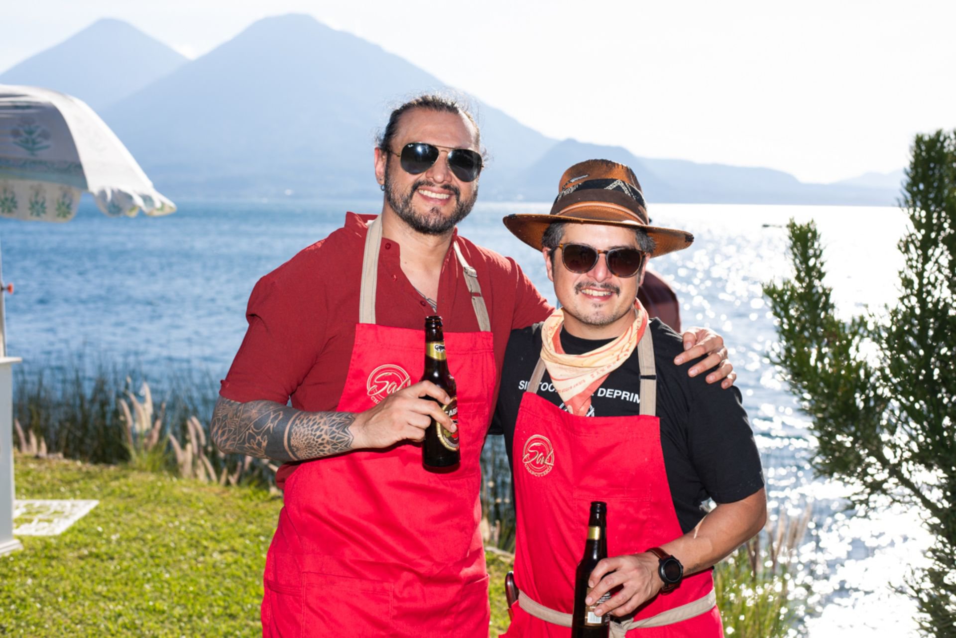 Óscar Castañenada y Peter Meng durante Fuego y Lago