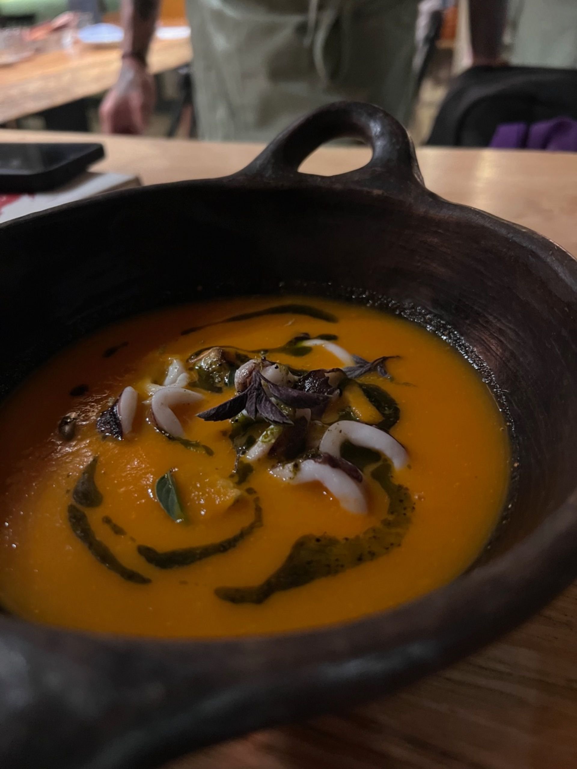 Plato del menú presentado por el chef Rimpei Yoshikawa en Diacá