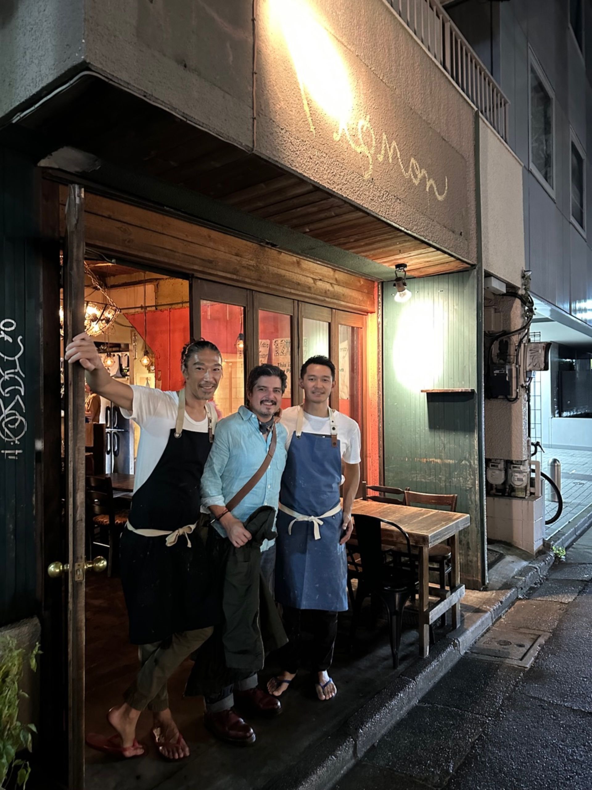 Los chefs Rimpei Yoshikawa, Peter Meng y Taro Yokoyama