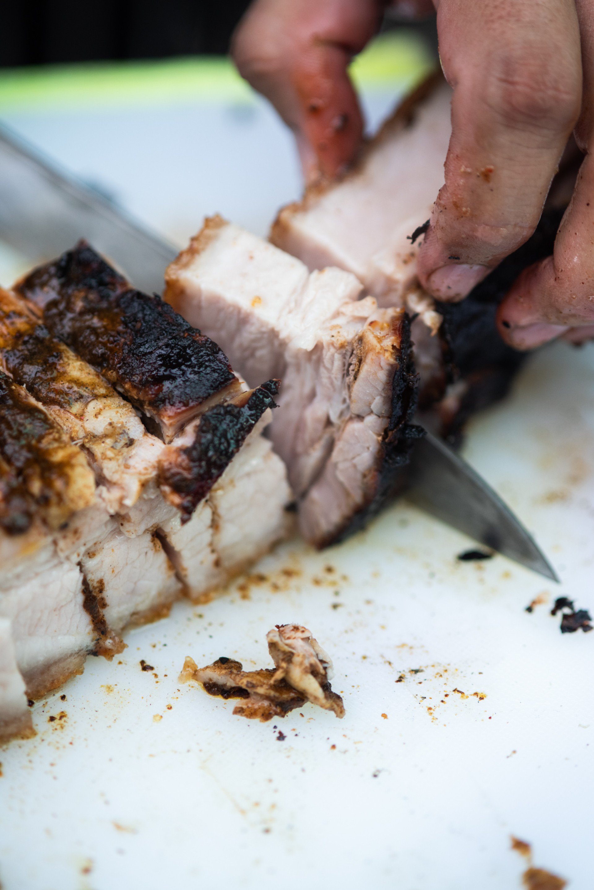 Panceta crujiente del chef Mario Godínez